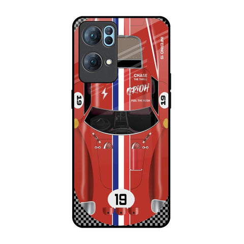 Racing Vintage Glossy Case for Oppo Reno7 Pro 5G
