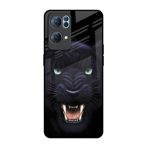 Angry Black Leopard Glossy Case for Oppo Reno7 Pro 5G