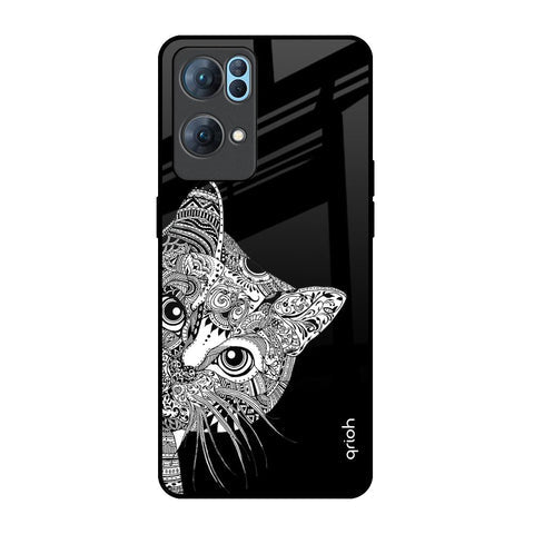 Kitten Mandala Glossy Case for Oppo Reno7 Pro 5G