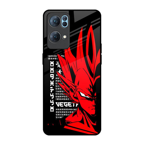 Red Vegeta Glossy Case for Oppo Reno7 Pro 5G