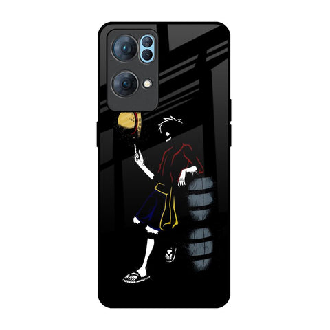 Luffy Line Art Glossy Case for Oppo Reno7 Pro 5G