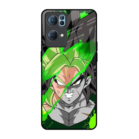Anime Green Splash Glossy Case for Oppo Reno7 Pro 5G