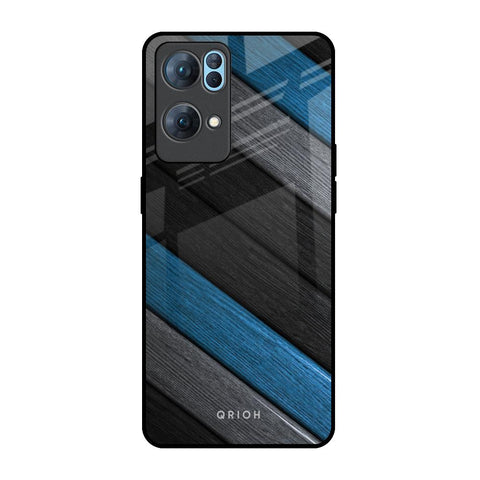 Multicolor Wooden Effect Glossy Case for Oppo Reno7 Pro 5G