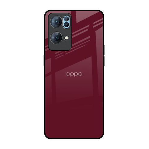 Classic Burgundy Glossy Case for Oppo Reno7 Pro 5G