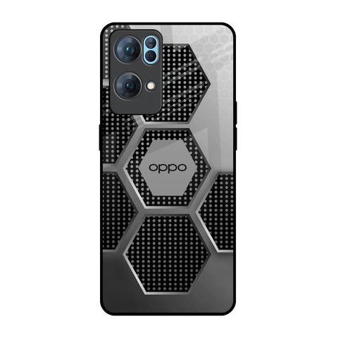 Hexagon Style Glossy Case For Oppo Reno7 Pro 5G