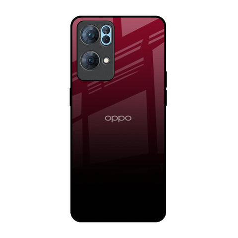 Wine Red Glossy Case For Oppo Reno7 Pro 5G