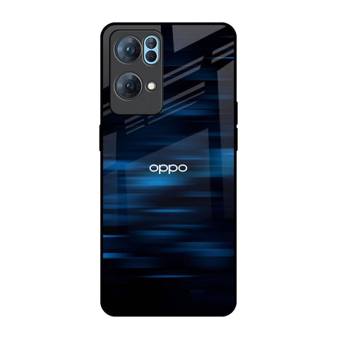 Blue Rough Abstract Glossy Case for Oppo Reno7 Pro 5G