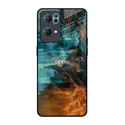Golden Splash Glossy Case for Oppo Reno7 Pro 5G