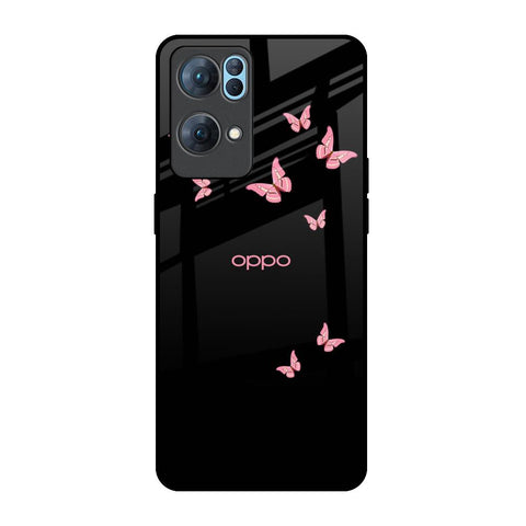 Fly Butterfly Glossy Case for Oppo Reno7 Pro 5G