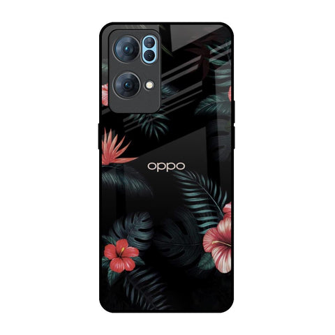 Tropical Art Flower Glossy Case for Oppo Reno7 Pro 5G