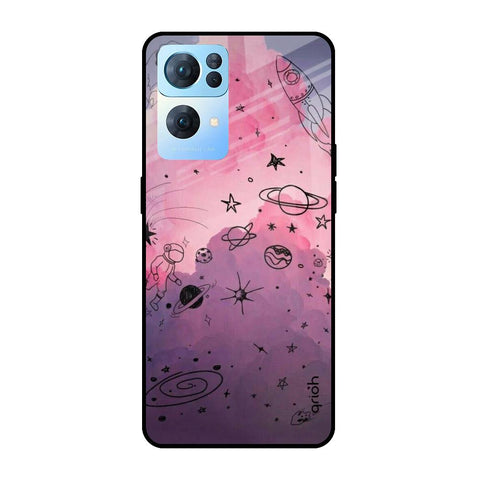 Space Doodles Glossy Case for Oppo Reno7 Pro 5G