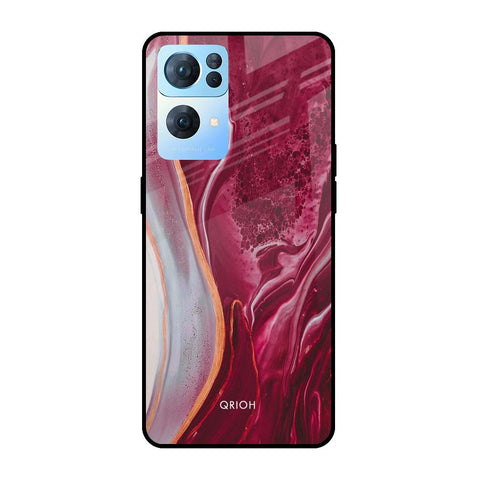 Crimson Ruby Glossy Case for Oppo Reno7 Pro 5G