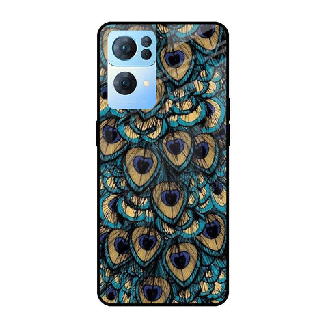 Peacock Feathers Glossy case for Oppo Reno7 Pro 5G