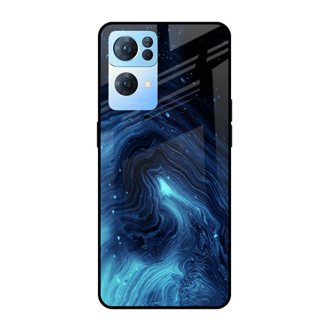 Dazzling Ocean Gradient Glossy Case For Oppo Reno7 Pro 5G