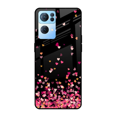 Heart Rain Fall Glossy Case For Oppo Reno7 Pro 5G
