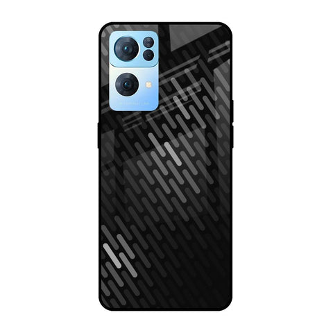Dark Abstract Pattern Glossy Case For Oppo Reno7 Pro 5G