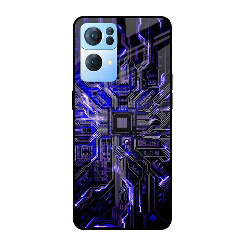 Techno Color Pattern Glossy Case For Oppo Reno7 Pro 5G