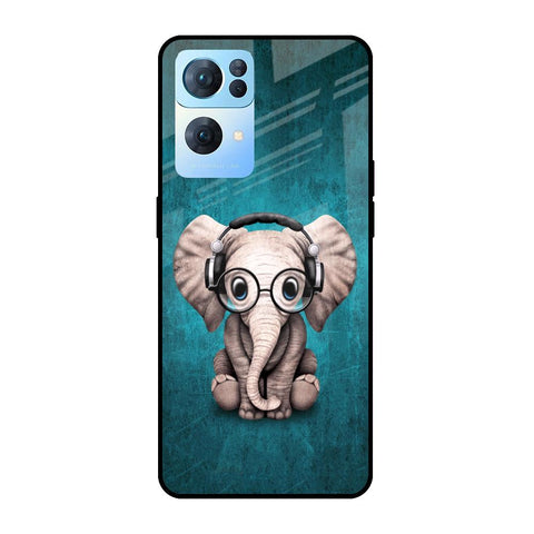 Adorable Baby Elephant Glossy Case For Oppo Reno7 Pro 5G