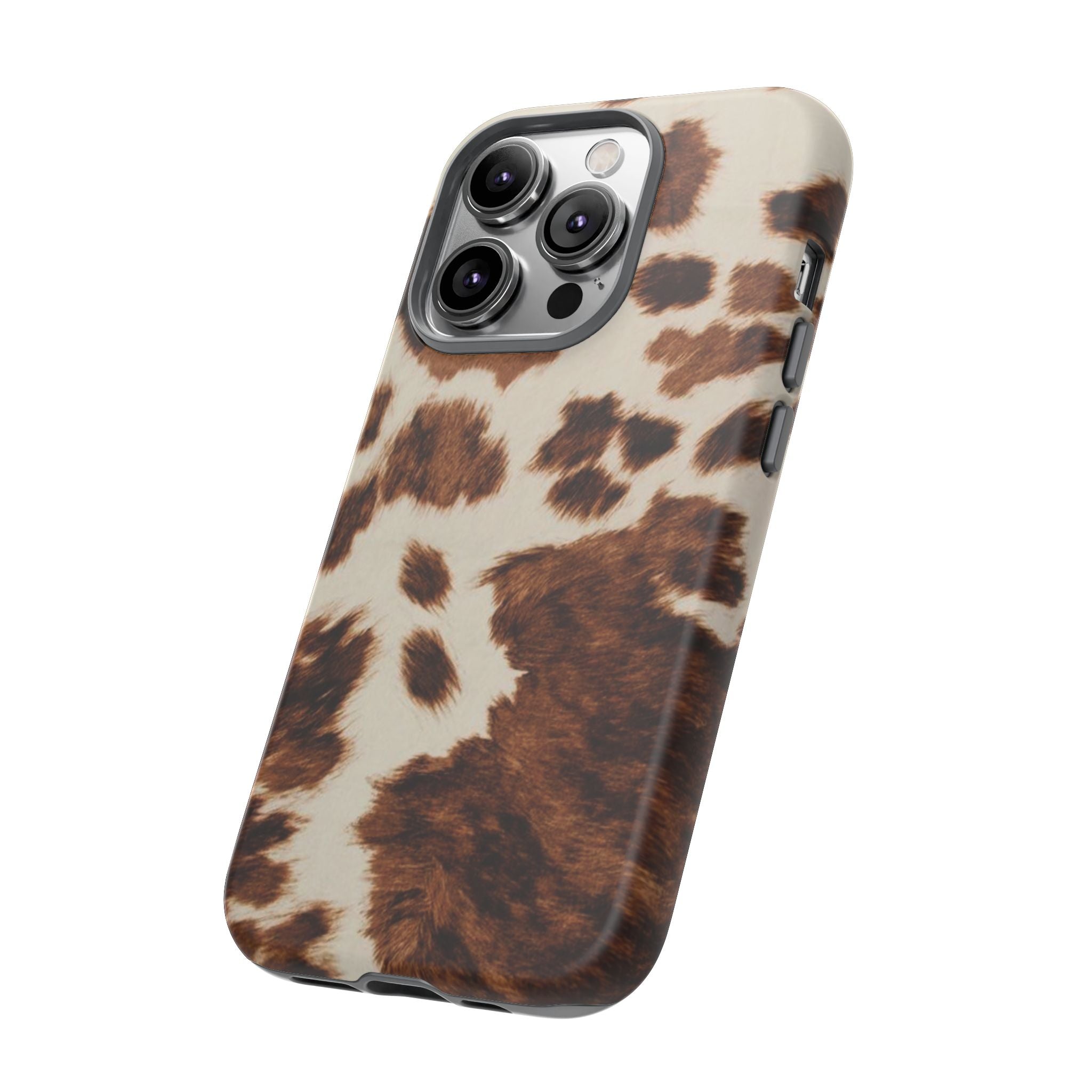 Cow Print Tough Case  Available For All iPhone Models