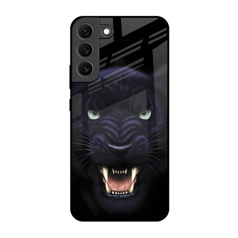 Angry Black Leopard Glossy Case for Samsung Galaxy S22 5G