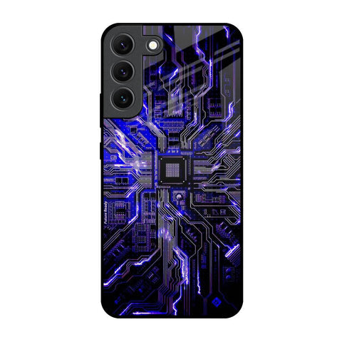 Techno Color Pattern Glossy Case For Samsung Galaxy S22 5G