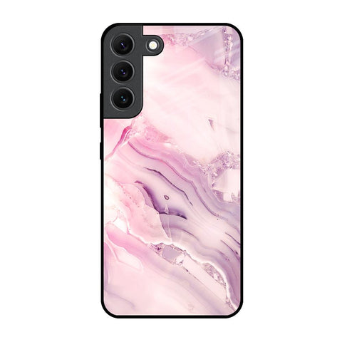 Diamond Pink Gradient Glossy Case For Samsung Galaxy S22 5G