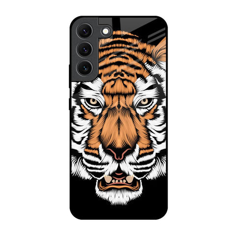 Angry Tiger Glossy Case For Samsung Galaxy S22 5G