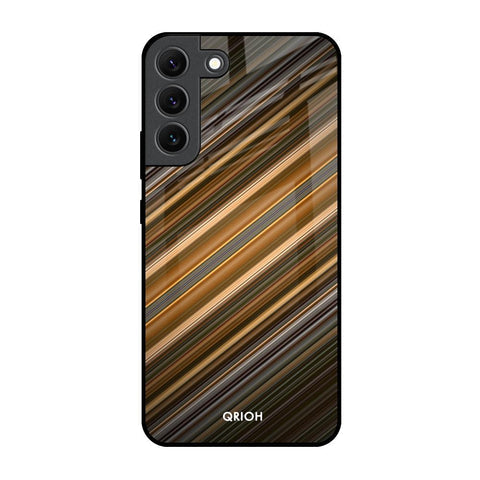 Diagonal Slash Pattern Glossy Case for Samsung Galaxy S22 5G