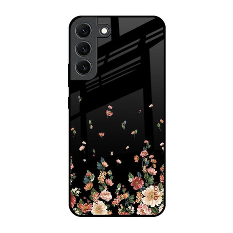 Floating Floral Print Glossy Case for Samsung Galaxy S22 5G