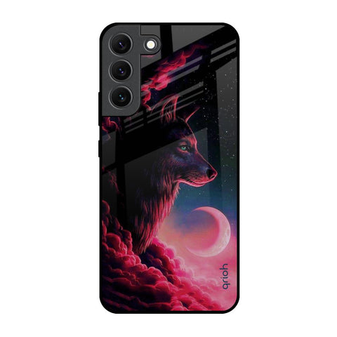 Moon Wolf Glossy Case for Samsung Galaxy S22 5G