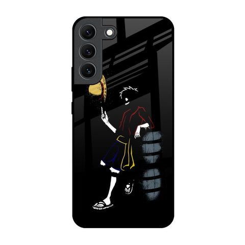 Luffy Line Art Glossy Case for Samsung Galaxy S22 5G