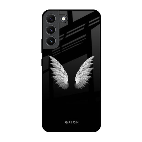 White Angel Wings Glossy Case for Samsung Galaxy S22 5G