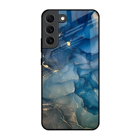 Blue Cool Marble Glossy Case for Samsung Galaxy S22 5G