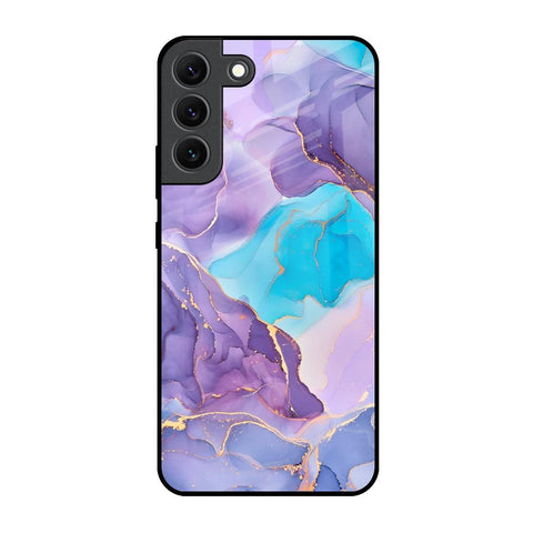 Alcohol ink Marble Glossy Case for Samsung Galaxy S22 5G