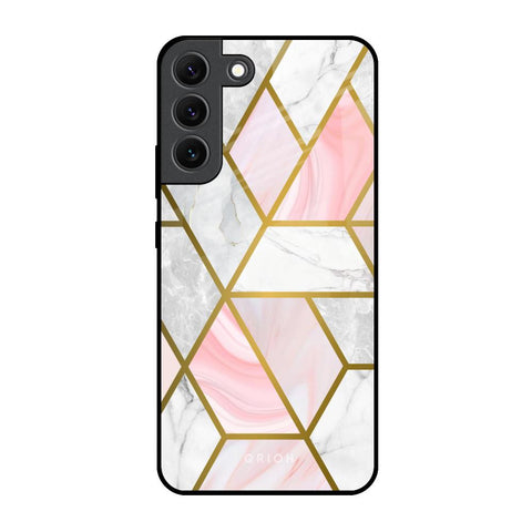 Geometrical Marble Glossy Case for Samsung Galaxy S22 5G