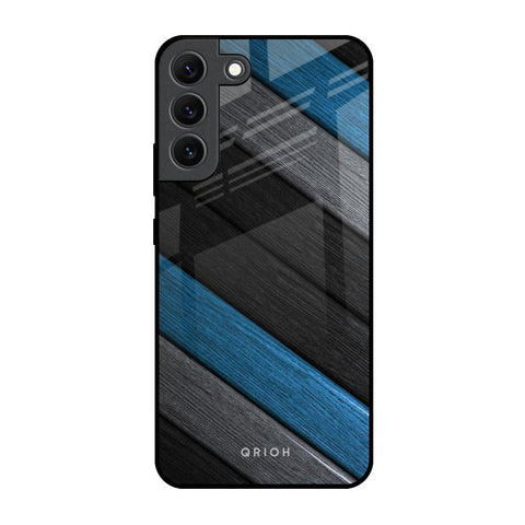 Multicolor Wooden Effect Glossy Case for Samsung Galaxy S22 5G