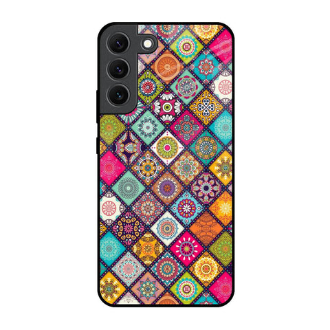 Multicolor Mandala Glossy Case for Samsung Galaxy S22 5G