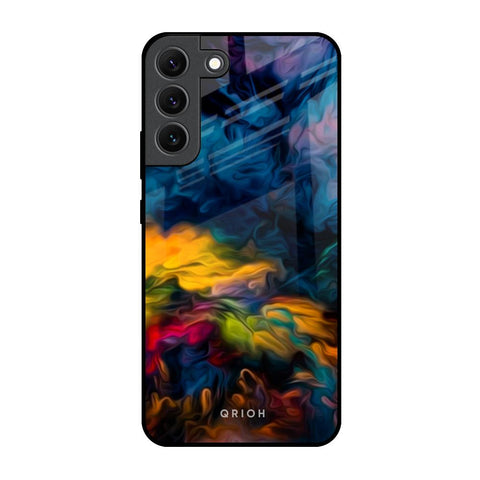 Multicolor Oil Painting Glossy Case for Samsung Galaxy S22 5G
