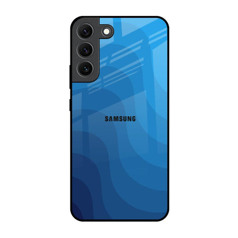 Blue Wave Abstract Glossy Case for Samsung Galaxy S22 5G