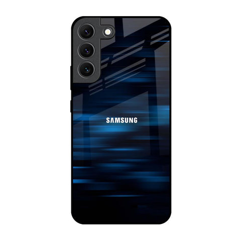 Blue Rough Abstract Glossy Case for Samsung Galaxy S22 5G