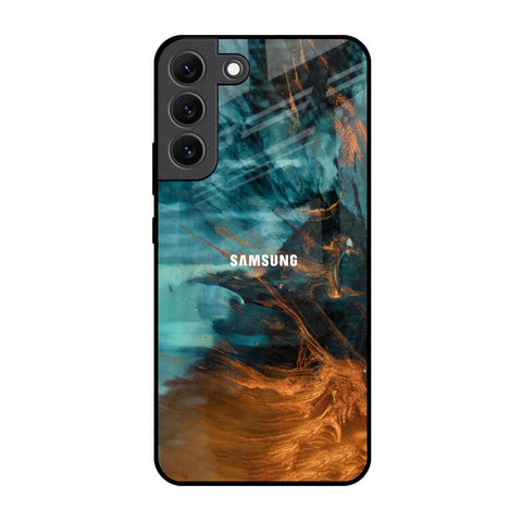 Golden Splash Glossy Case for Samsung Galaxy S22 5G