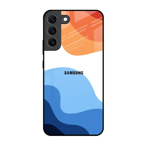 Wavy Color Pattern Glossy Case for Samsung Galaxy S22 5G