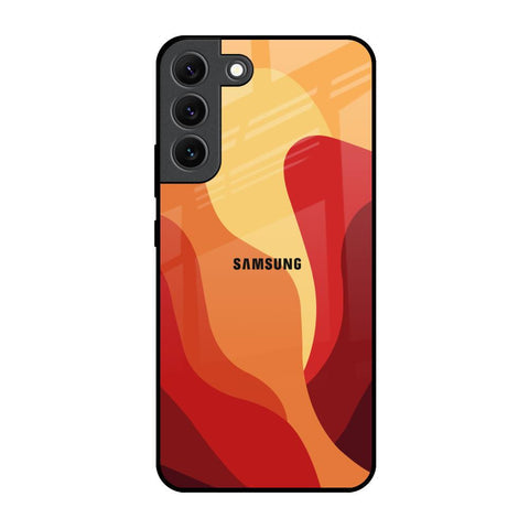 Magma Color Pattern Glossy Case for Samsung Galaxy S22 5G