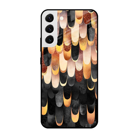 Bronze Abstract Glossy Case for Samsung Galaxy S22 5G