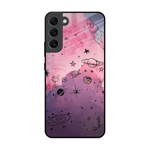 Space Doodles Glossy Case for Samsung Galaxy S22 Plus 5G