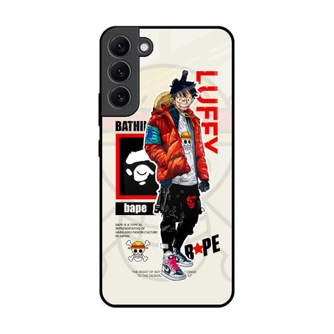Bape Luffy Glossy Case for Samsung Galaxy S22 Plus 5G