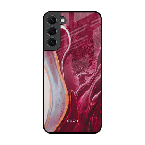 Crimson Ruby Glossy Case for Samsung Galaxy S22 Plus 5G