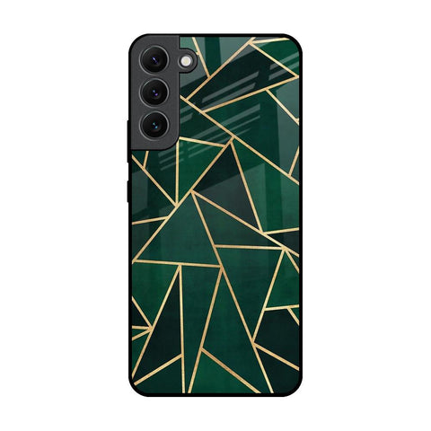 Abstract Green Glossy Case For Samsung Galaxy S22 Plus 5G
