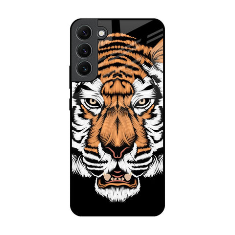 Angry Tiger Glossy Case For Samsung Galaxy S22 Plus 5G