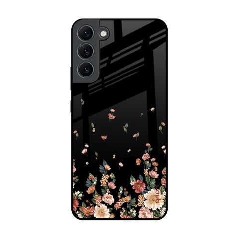 Floating Floral Print Glossy Case for Samsung Galaxy S22 Plus 5G